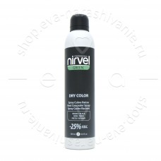 Тонирующий спрей для волос черный Nirvel Dry Color 