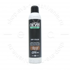 Тонирующий спрей для волос темно-коричневый Nirvel Dry Color 